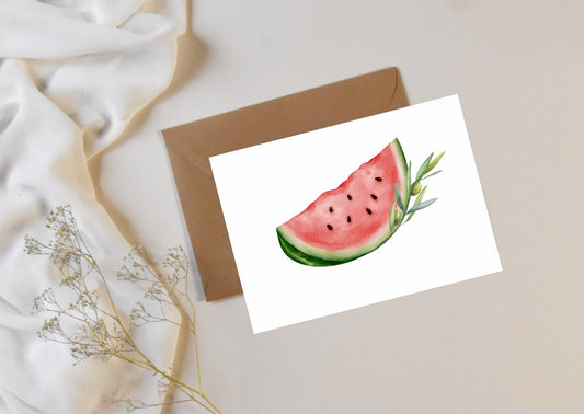 Watermelon Postcard Pack of 10 Greeting Cards Palestine Motif A6